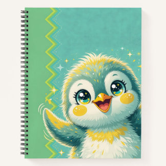 赤ちゃんペンギンの応援 ノートブック