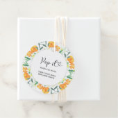 赤ちゃんポップ・アートののシャワーをポップするとオレンジ フェイバータグ (インサイチュ)