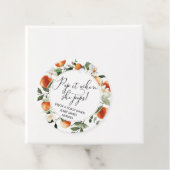 赤ちゃんポップ・アートののシャワーをポップするとオレンジ フェイバータグ (インサイチュ)