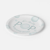 赤ちゃんポップ・アートののシャワーを泡立てる ペーパープレート (アングル)