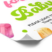 赤ちゃんポップ・アートののシャワー本のベビー ポスター (角)