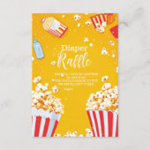 赤ちゃんポップ・アートのシャワーおむつラッフル準備 エンクロージャーカード (正面)