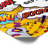 赤ちゃんポップ・アートのシャワーおもしろい歓迎サイン ポスター (角)