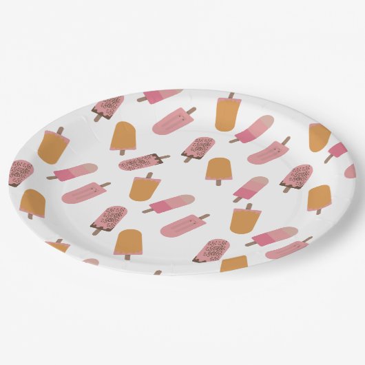 赤ちゃんポップ・アートのシャワーかわいい ペーパープレート (アングル)