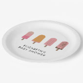 赤ちゃんポップ・アートのシャワーかわいい ペーパープレート (アングル)