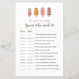 赤ちゃんポップ・アートのシャワーの準備ができて誰がゲームを言ったか推測 チラシ