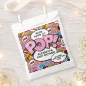 赤ちゃんポップ・アートのシャワーピンク漫画本 フェイバーバッグ (クリップ留めされた状態)