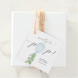 赤ちゃんポップ・アートのシャワーメッセージカード フェイバータグ