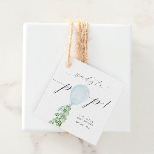 赤ちゃんポップ・アートのシャワーメッセージカード フェイバータグ (インサイチュ)