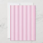 赤ちゃんポップ・アートのシャワー準備、ピンク 招待状 (裏面)