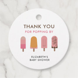 赤ちゃんポップ・アートのシャワー準備 フェイバータグ