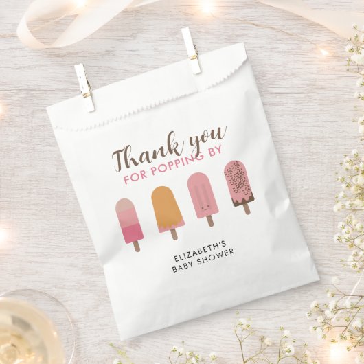 赤ちゃんポップ・アートのシャワー準備 フェイバーバッグ (クリップ留めされた状態)