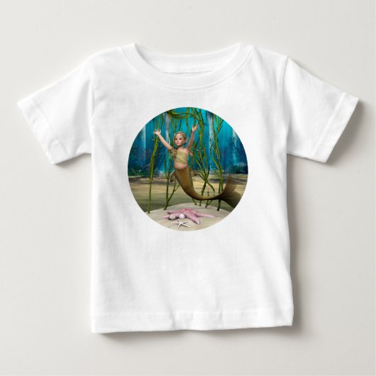 赤ちゃんマーメイド ベビーTシャツ (正面)