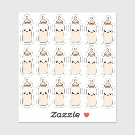 赤ちゃんミルクボトル ベビーシャワー 装飾 シール (シート)
