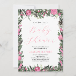 赤ちゃんメリーのシャワーをピンクにする 招待状