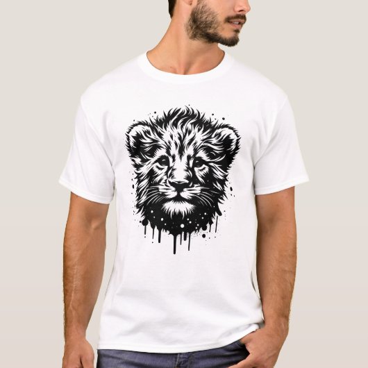 赤ちゃんライオン Tシャツ (正面)