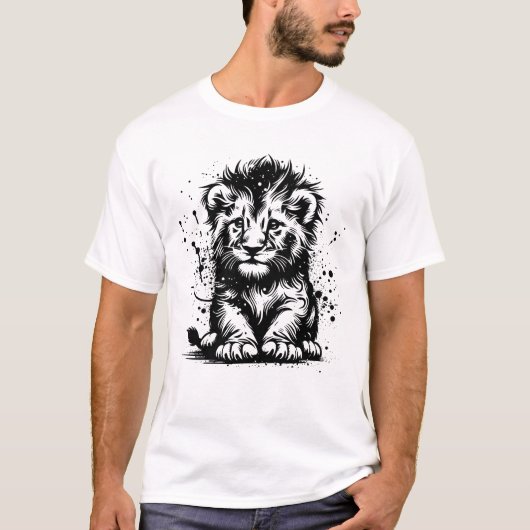 赤ちゃんライオン Tシャツ (正面)