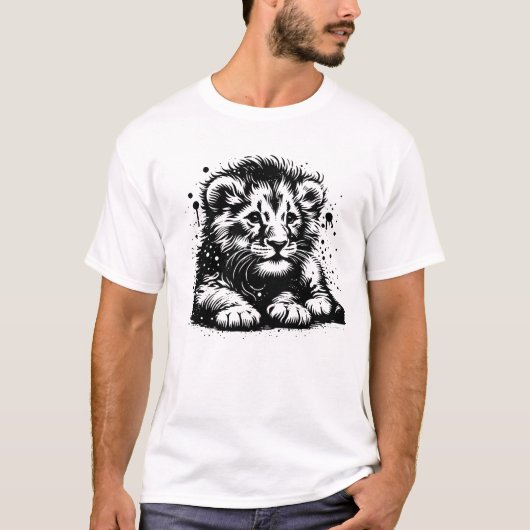 赤ちゃんライオン Tシャツ (正面)