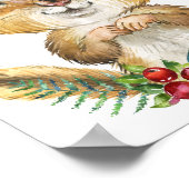 赤ちゃんリス 森の動物ポスター | 壁アート ポスター (角)