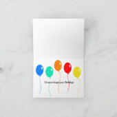 赤ちゃんリス 誕生日カード サンキューカード (内部)