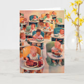 赤ちゃんレストラン カード (黄色い花)