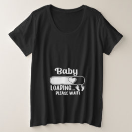赤ちゃんロード中 プラスサイズTシャツ