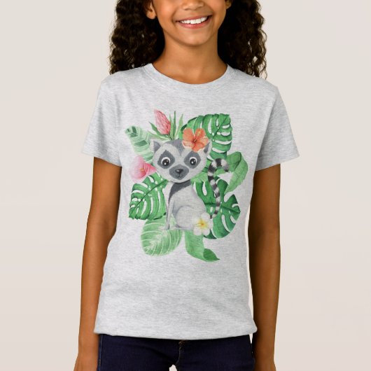 赤ちゃんワオキツネザル Tシャツ (正面)