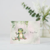 赤ちゃんワニのポストカード ポストカード (スタンド正面)