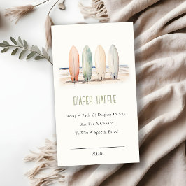 赤ちゃん乗船中 サーフボード おむつくじ ベビーシャワー エンクロージャーカード