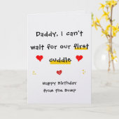 赤ちゃん予定の父の誕生日カード - Daddy To Be バースデー カード (黄色い花)