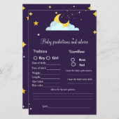 赤ちゃん予想とアドバイスのベビーシャワーゲーム (正面/裏面)