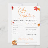 赤ちゃん予想ゲーム　ベイビーシャワーゲーム　リトルパンプキン 招待状 (正面)