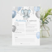 赤ちゃん予測ゲーム 男の子 象 シャワーゲーム 招待状 (スタンド正面)