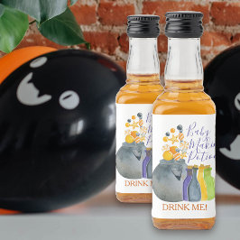 赤ちゃん作りポーション ハロウィンベビーシャワーパーティーのお返し リキュールボトルラベル
