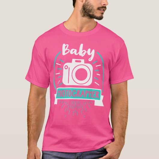 赤ちゃん写真家Tシャツ かわいい赤ちゃん写真撮影ギフト Tシャツ (正面)