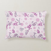 赤ちゃん動物のヴィンテージを表示するパターン アクセントクッション (裏面)