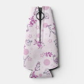 赤ちゃん動物のヴィンテージを表示するパターン ボトルクーラー (裏面)