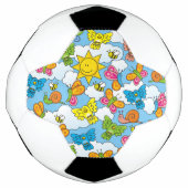 赤ちゃん動物の背景 サッカーボール (正面)