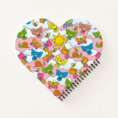 赤ちゃん動物の背景 ノートブック (裏面)