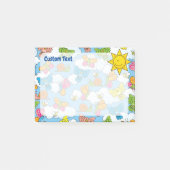 赤ちゃん動物の背景 ポストイット (正面)