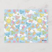 赤ちゃん動物の背景 ポストカード (裏面)