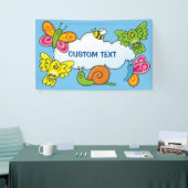 赤ちゃん動物の背景 横断幕 (トレードショー)