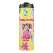 赤ちゃん動物キッズ写真タンブラー誕生日 タンブラー (正面)