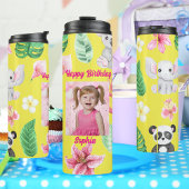 赤ちゃん動物キッズ写真タンブラー誕生日 タンブラー