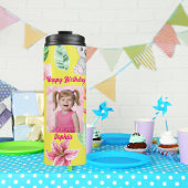 赤ちゃん動物キッズ写真タンブラー誕生日 タンブラー