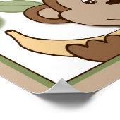 赤ちゃん動物園サルジャングル動物ウォールアートプリント 8x10 ポスター (角)