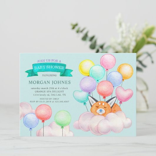 赤ちゃん動物風船かわいい赤ちゃんシャワー (スタンド正面)