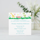 赤ちゃん動物 – 赤ちゃんシャワー招待状 招待状 (スタンド正面)