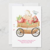 赤ちゃん女の子の妖精ピンクのティーカップベビーシャワー | 招待状 (裏面)