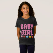 赤ちゃん女の子のTシャツ Tシャツ (正面フル)
